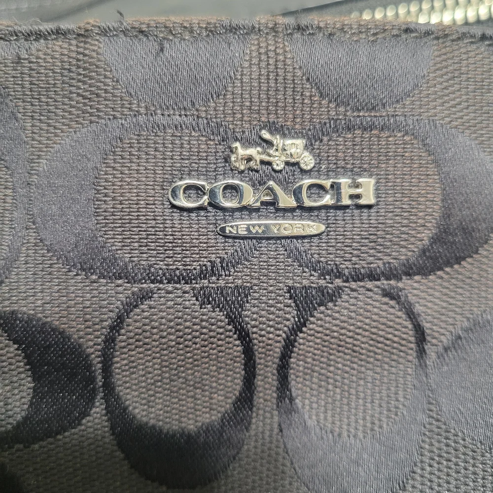 Coach Black‎ Signature Tote Bag